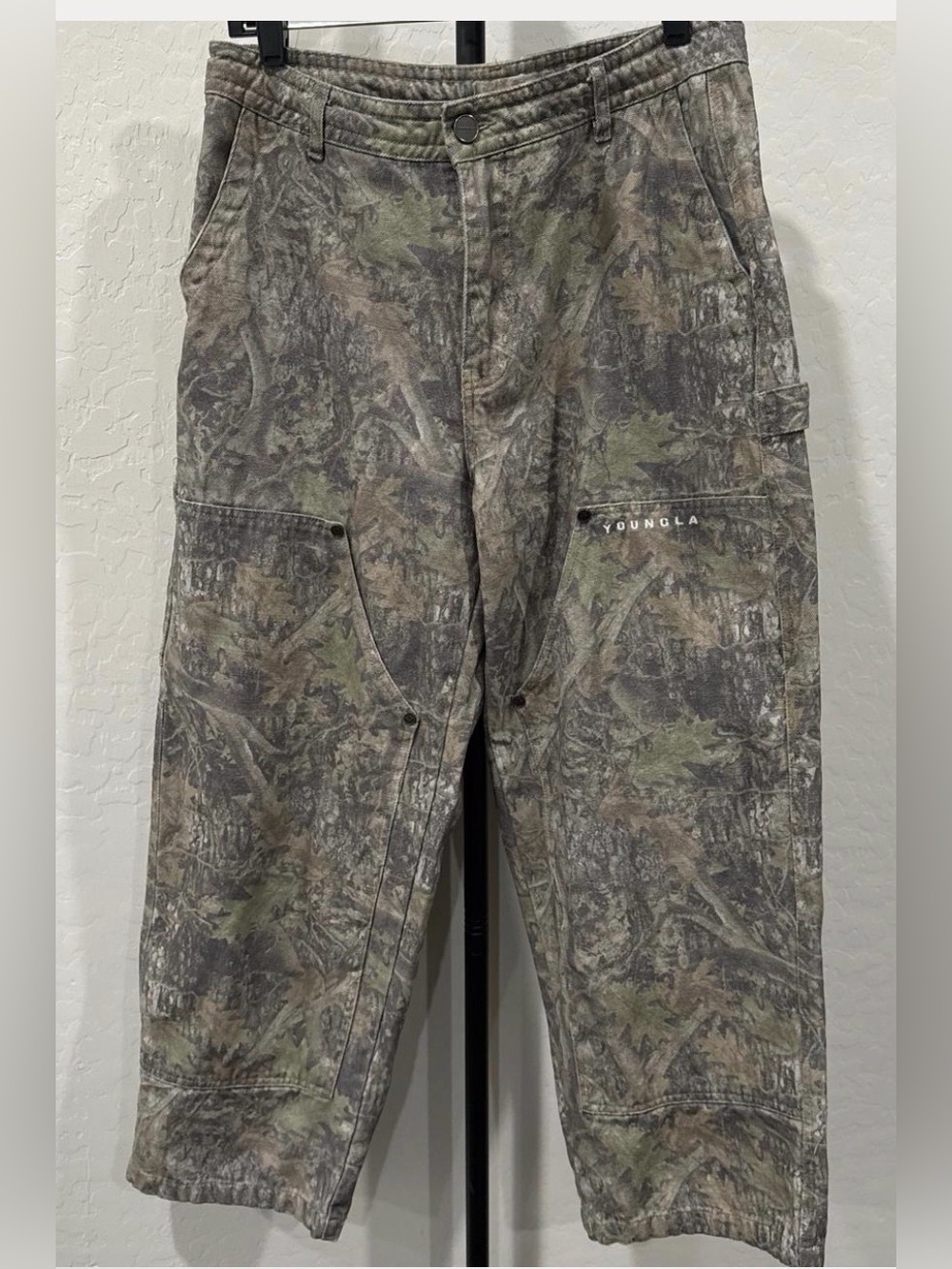 Youngla CARPENTER TREE CAMO JEANS - TAN size S